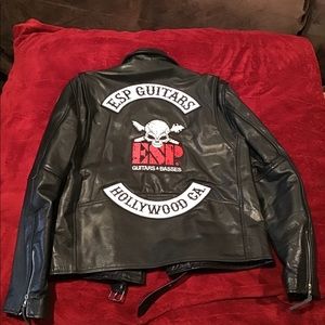 Ultra Rare artist-only ESP guitars leather jacket